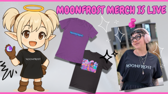 julianasnav's tweet image. 📢 Hey, Frosties: Moonfrost Merch is live!
If you're as in love with Moonfrost as I am, hold on tight: the game now has an official merch store where we can grab t-shirts and hoodies featuring the game’s adorable characters and designs!
Yes, as @TheGodMurdoch reminded us on…