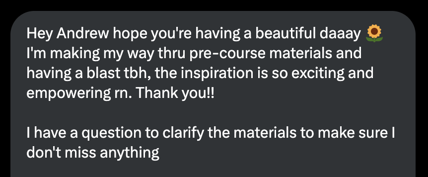 __drewface's tweet image. not me casually teaching people to love programming computers on the internet 🙈 😳
"the inspiration is so exciting and empowering"
i could not agree more!