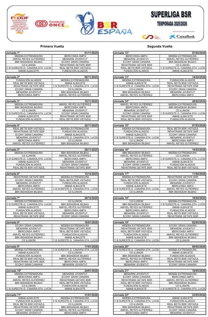 Habemus calendario!!🏀