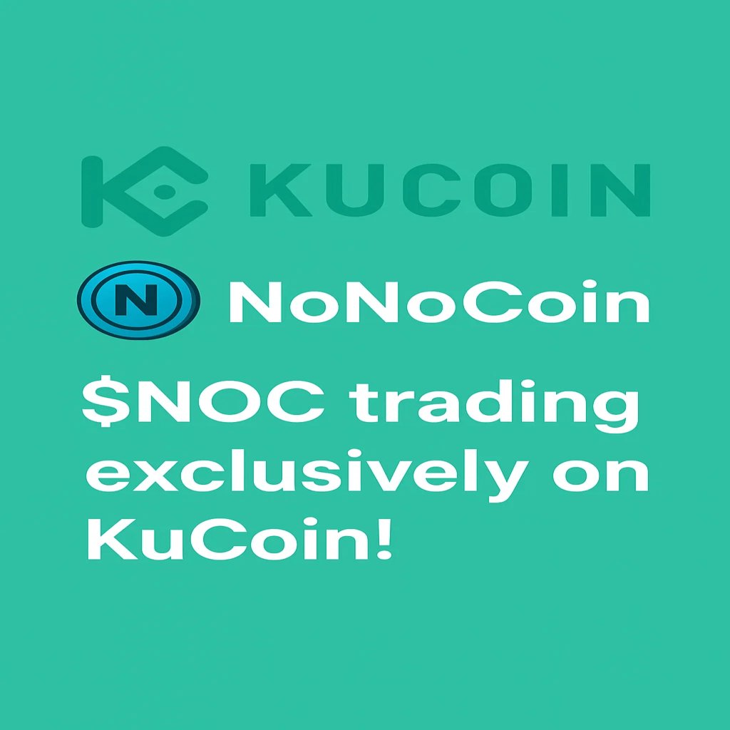 jacob_aarseth's tweet image. NoNo Coin ($NOC) – Now trading exclusively on KuCoin!
🔗 nonocoin.io