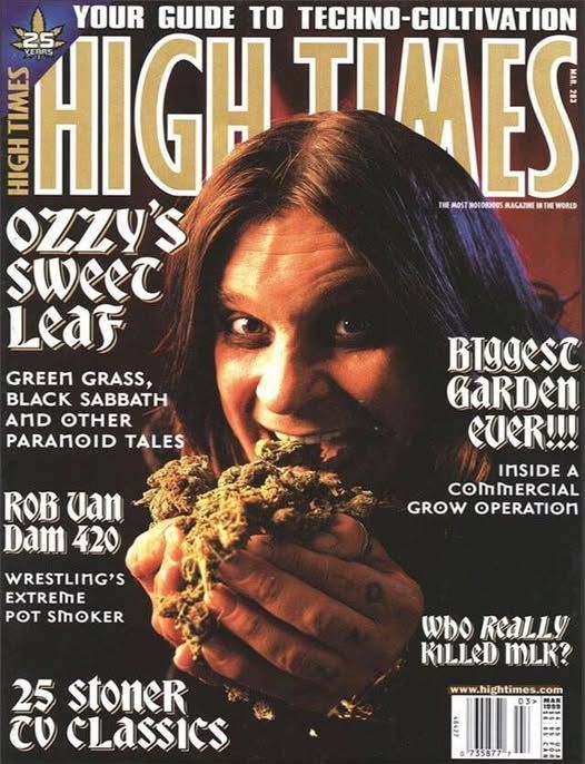 maconhavintage's tweet image. Capa da revista High Times, março de 1999