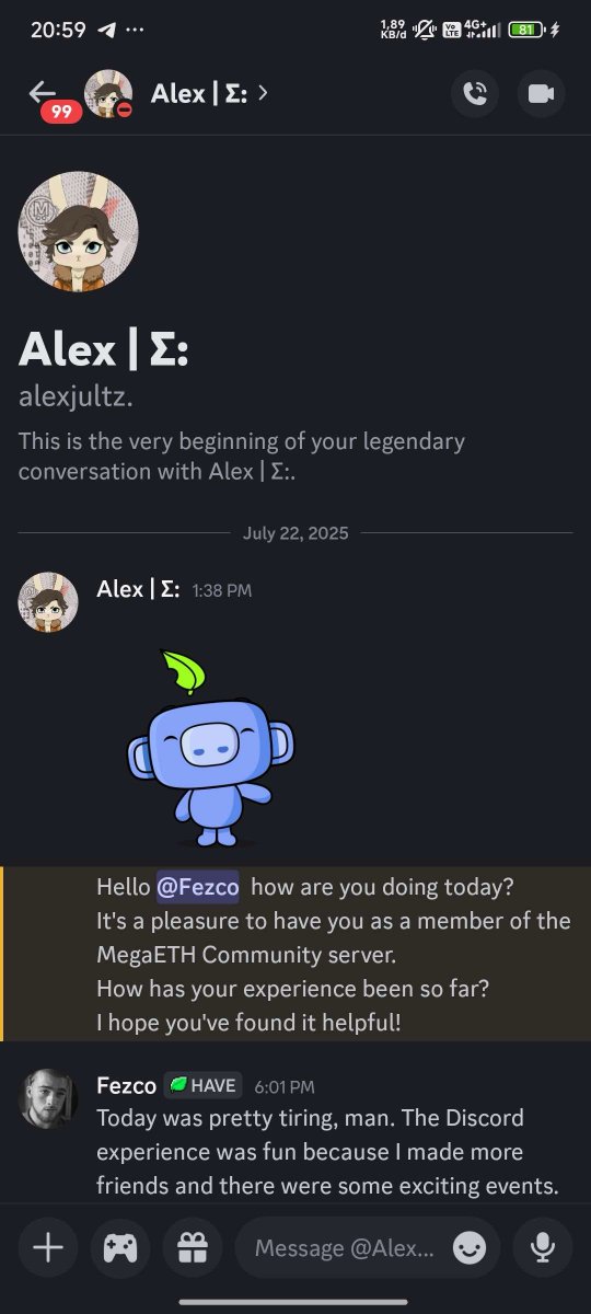 0xAlexjultz's tweet image. Recently, some community members let me know that someone impersonating me has been reaching out to them via DMs (some examples below) using the same name, profile picture, etc.
Just to be clear: neither I nor any other @megaeth_labs team member will DM you first unless it was…
