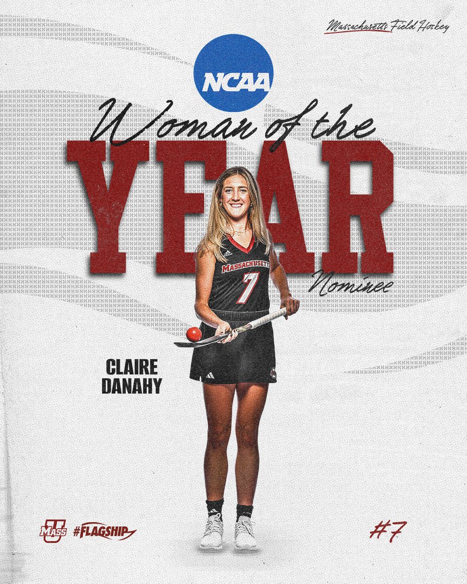 UMassFH's tweet image. Our @NCAA Woman of the Year nominee!!
Congratulations to Claire Danahy on another well deserved national honor
#RollUMass x #Flagship🚩