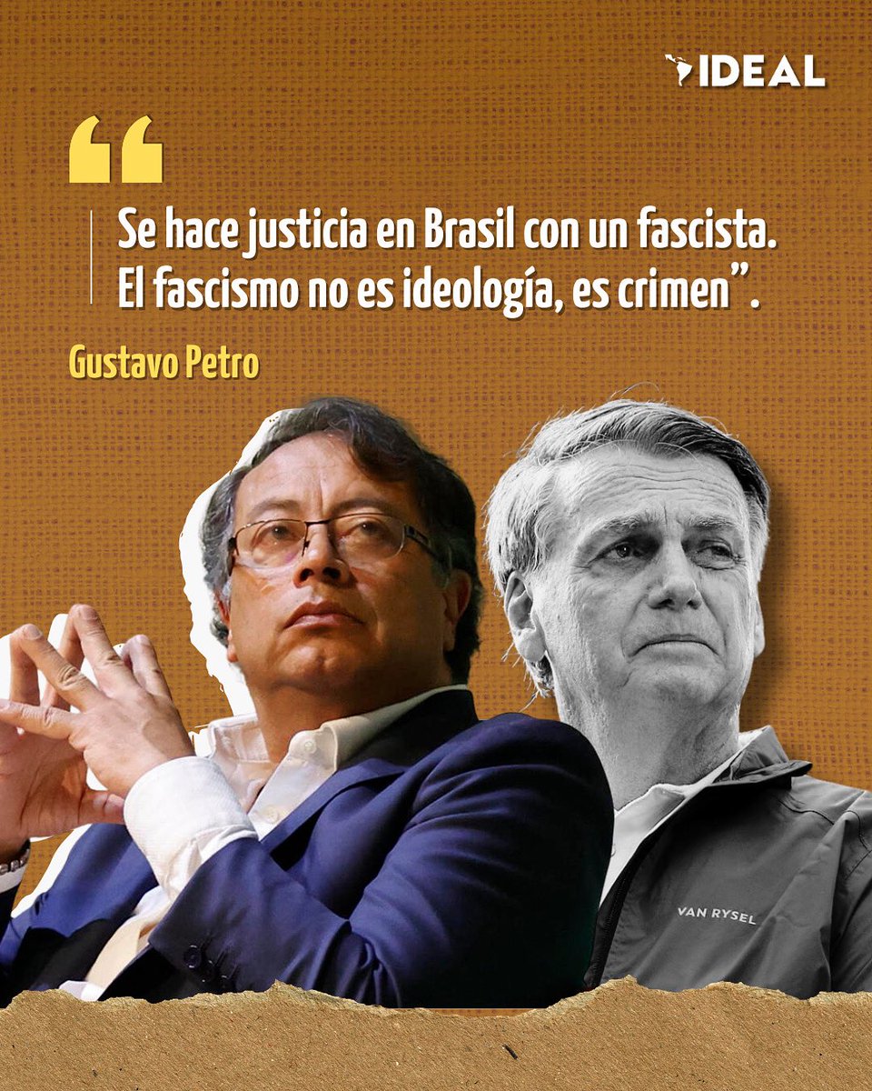 InstitutoIDEAL_'s tweet image. 🇧🇷🇨🇴 El presidente @petrogustavo celebró la defensa de la democracia por parte de la justicia brasileña, que ordenó a Bolsonaro usar una tobillera electrónica por el intento de golpe de Estado y otros cuatro delitos más; acciones que buscaban impedir que el actual presidente…
