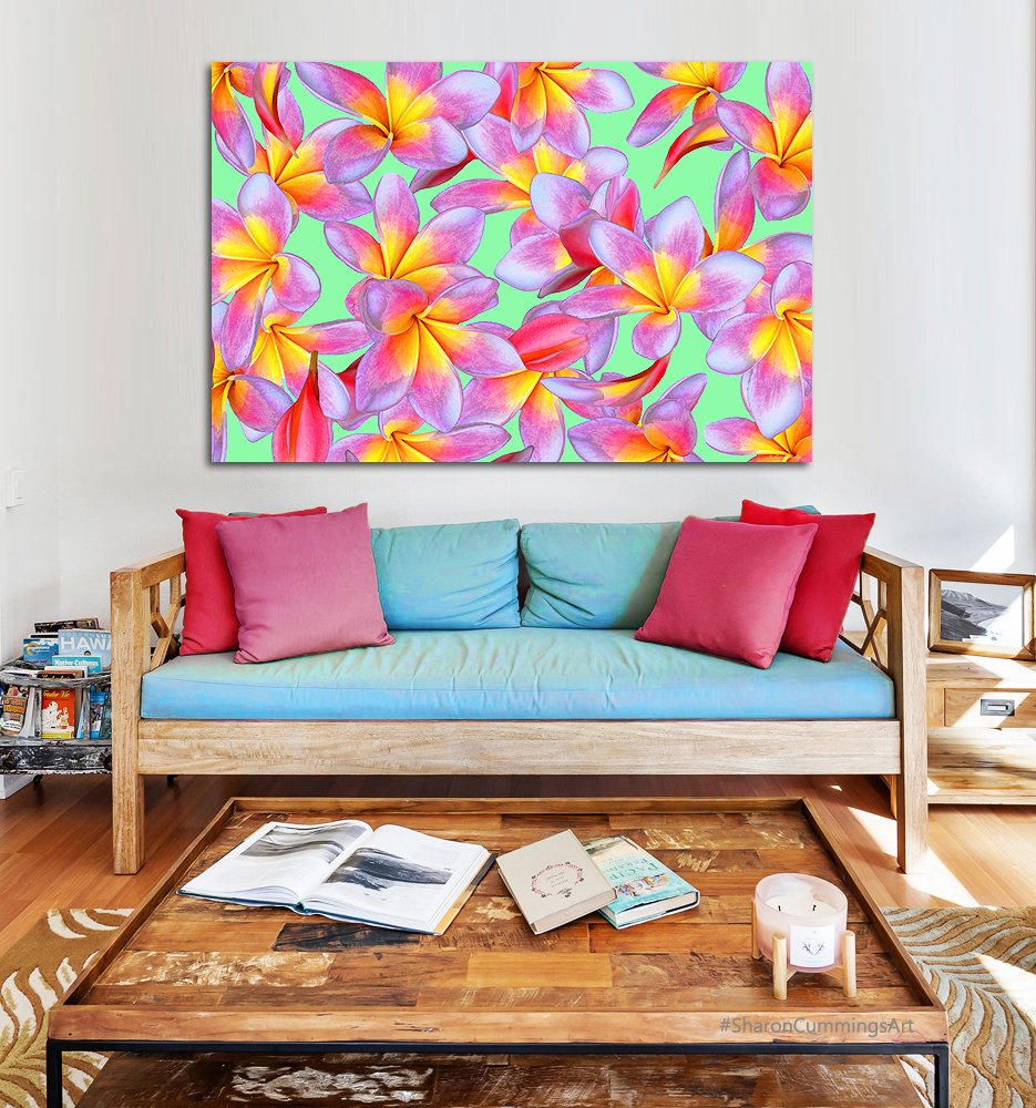 Dancing Plumeria on GREEN! fineartamerica.com/featured/danci… #plumeria #flower #flowers #floral #tropical #coastal #beach #beaches #beachlife #beachday #beachvibes #homedecor #paintings #painting #buyintoart #SharonCummingsArt