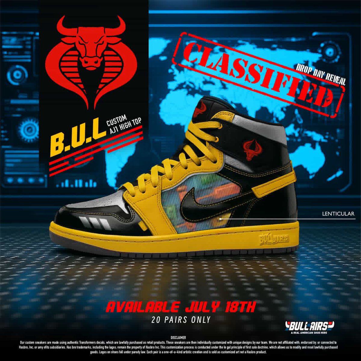As a Joe fan I can’t love these shoes enough. And now you know!! Get them now - very very limited - bullairs.com <a href="/BullAirs/">Bull Airs</a>