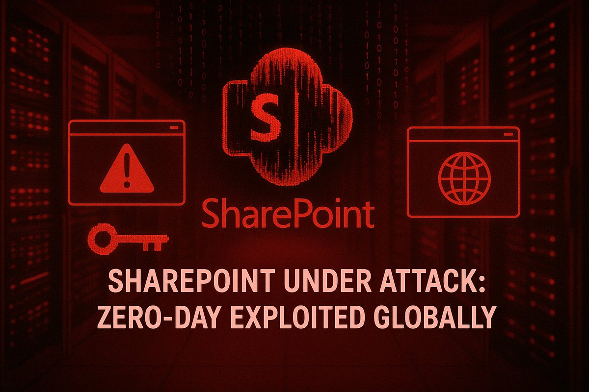 CyberScopeDaily's tweet photo. BREAKING: A critical zero-day in Microsoft SharePoint is being actively exploited worldwide.
Hackers are:
Stealing cryptographic keys
Staying hidden even after patching
Bypassing MFA + SSO
Governments &amp; enterprises are under siege.
#CyberSecurity #ZeroDay #SharePointHack https://t.co/k5ZgFNJhVJ