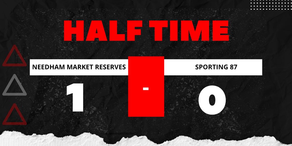 NMAcademy1's tweet image. HALF TIME
Needham Market Res 1 - 0 Sporting 87
#NeedhamMarketFC
