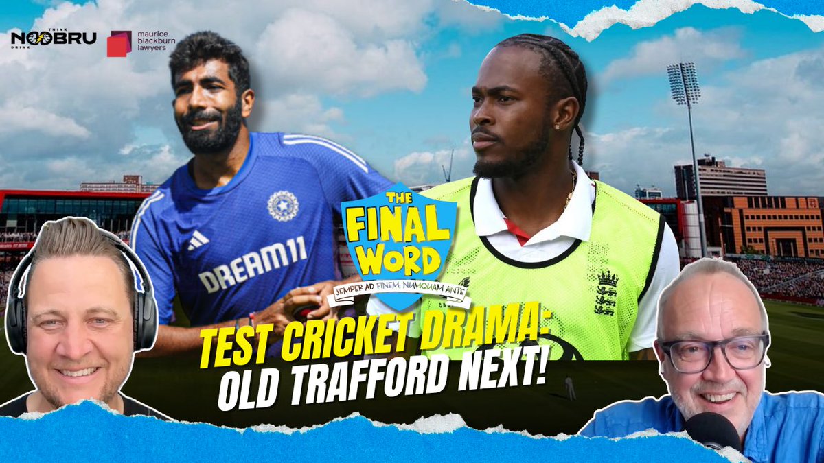 Final_Word_Pod's tweet image. #ENGvIND Series on the line with India 2-1 down. Will Jadeja be the lone spinner? England brings back Liam Dawson after a million years, Jofra v Jasprit continues. Weather could play a part.
🎙️Adam Collins has Daniel Norcross joining from Manchester: pod.fo/e/30060e