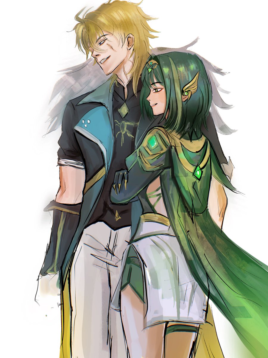 albemedi's tweet image. They have «couple in crime» vibes #varka #nefer