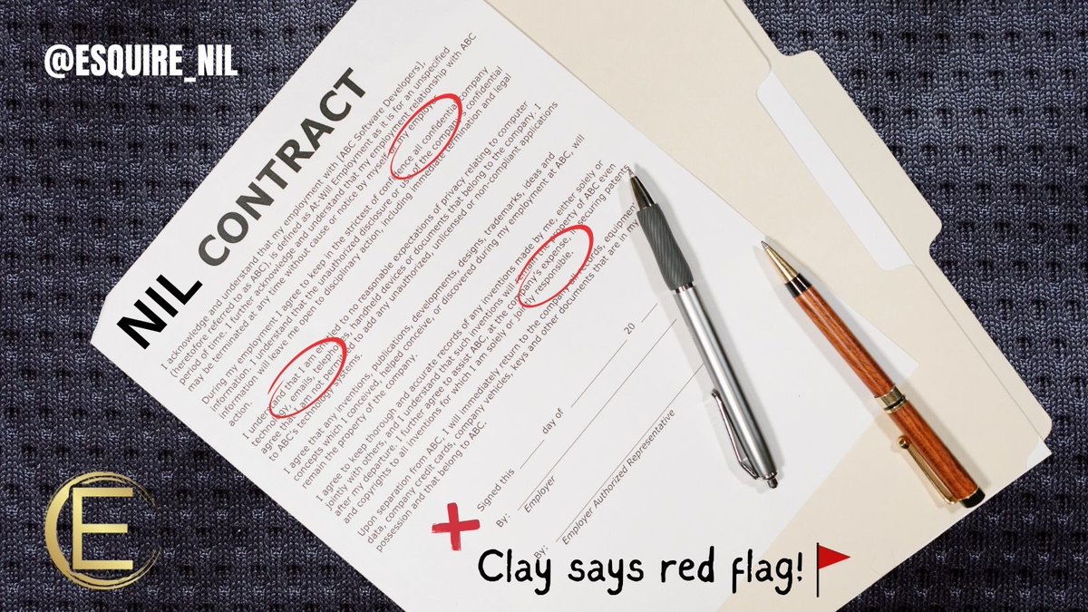Most athletes wait until it’s too late to ask for help with NIL. A few things they don’t teach you:

➡️ What “exclusive” really means
➡️ Why free gear ≠ a fair deal
➡️ That one word in a contract can cost you 5 figures

DM us before you sign. You'll thank yourself later.

#NIL