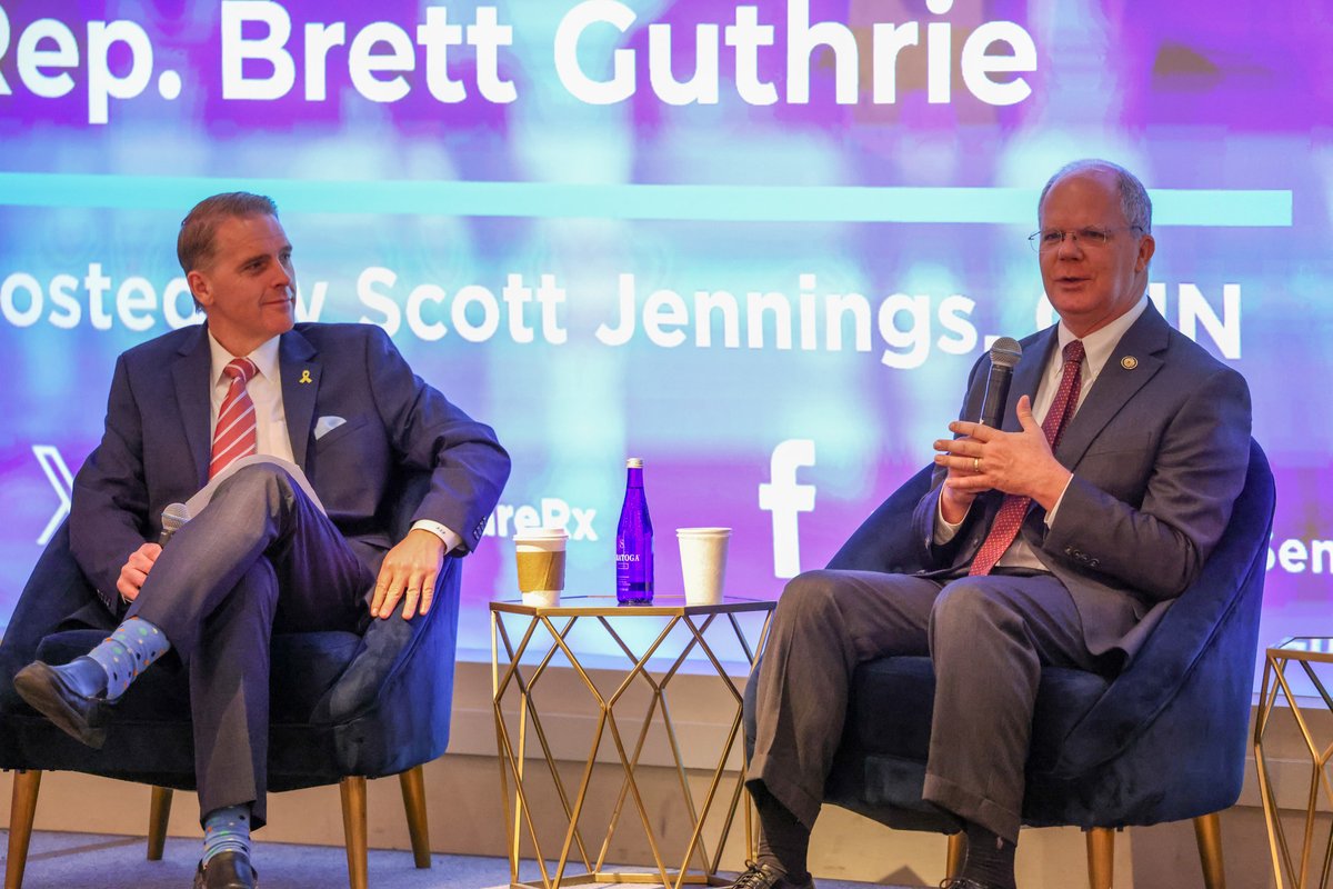 RepGuthrie's tweet image. It was great to sit down with my good friend @ScottJenningsKY at the @SeniorCareRx's Business Partners Summit this morning.
As Chairman of @HouseCommerce, I am committed to working on ways to lower drug prices for our seniors.