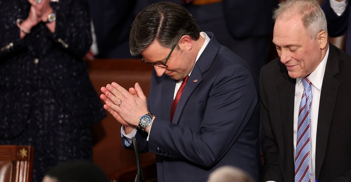 JasonStrummer's tweet image. Prayer of Speaker Mike Johnson:
Dear God,
Those children raped by our President and other rich pedophiles obviously are not as important as my political career. I know in my heart that the children forgive me for failing them. Please let this hiccup go away.
In trumps name amen