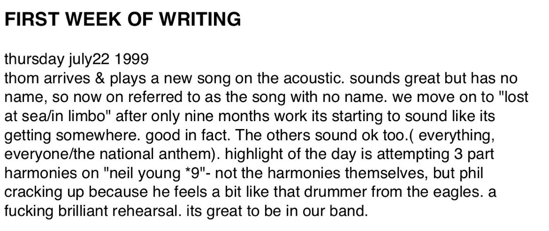 RPL_highlights's tweet image. July 22, 1999

The first entry of Ed’s diary.