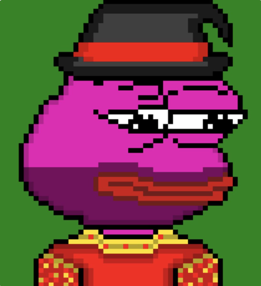 A <a href="/PixelatedPepes_/">Pixelated Pepe's 🐸</a> wizard wearing a kings robe