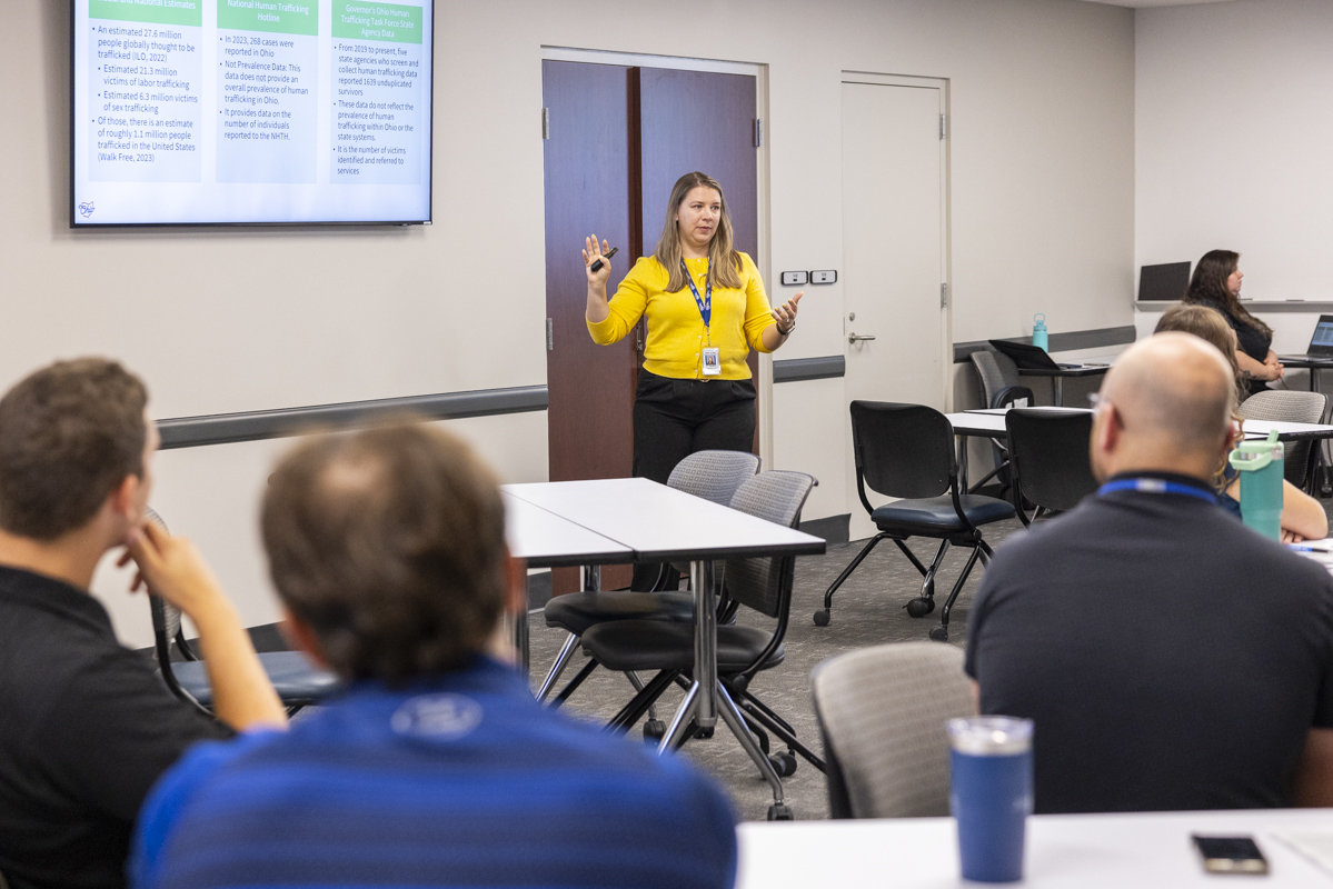 OHPublicSafety's tweet image. Today as part of our #SummerInternSeries, our interns met with the Office of Criminal Justice Services who provided a session on grant writing and anti-human trafficking efforts. Additionally, the Learning & Development Unit coordinated an interactive skills workshop and breakout…