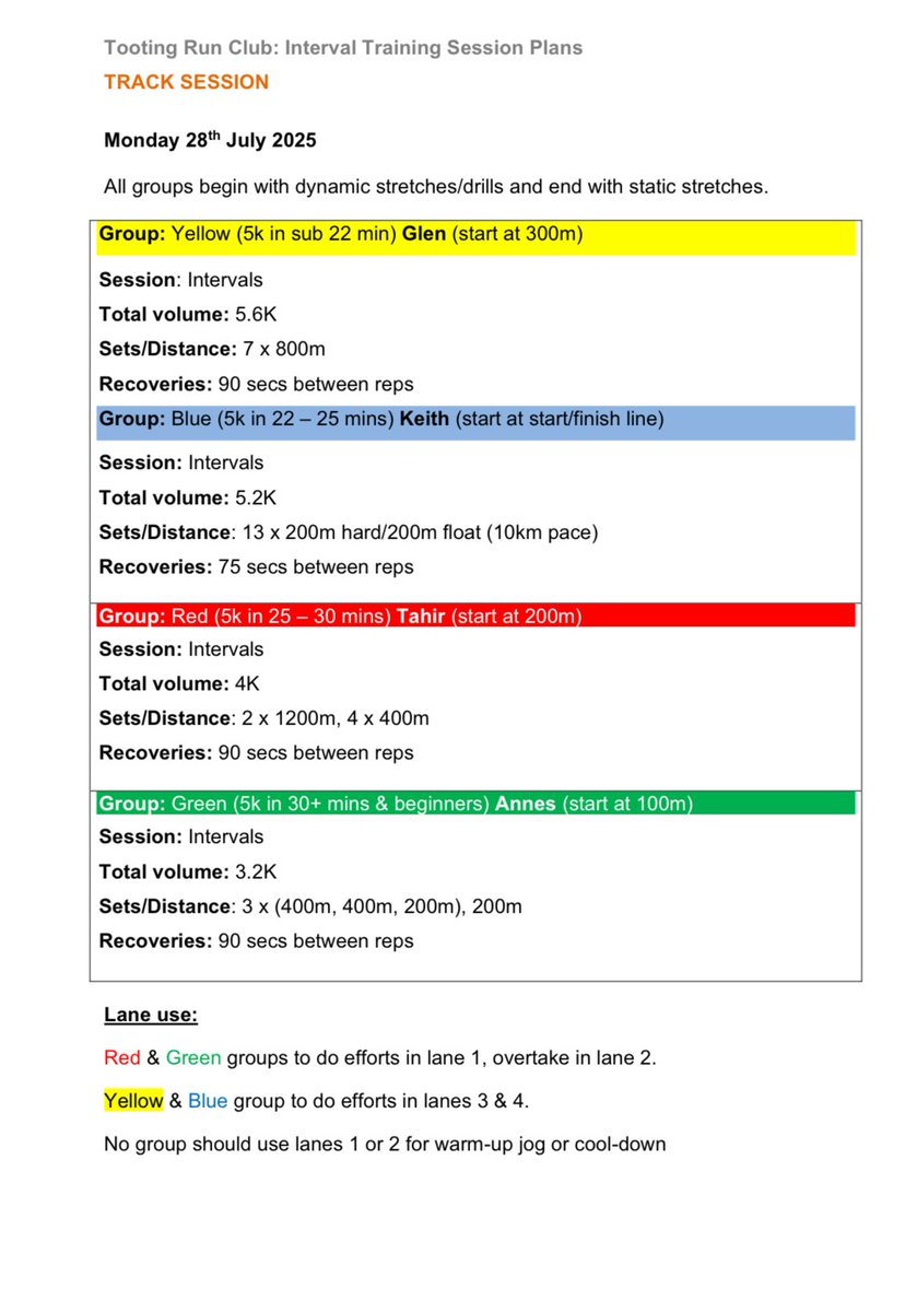 TootingRunClub's tweet image. Looking ahead to next week, here are our plans! Hope to see you there. 

Tickets released Friday 10am on Eventbrite