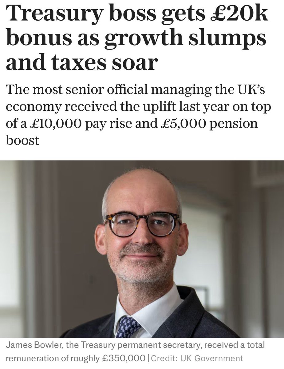 alexharmstrong's tweet image. Our civil service is rewarding itself for managed decline and abysmal failure.