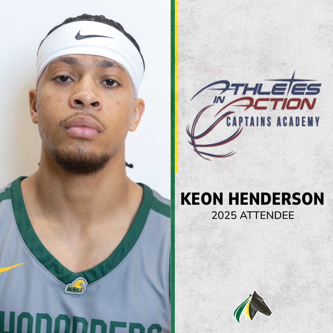 Congratulations to Keon Henderson on being selected to attend the Athletes in Action Captains Academy! 

#KSUMBB