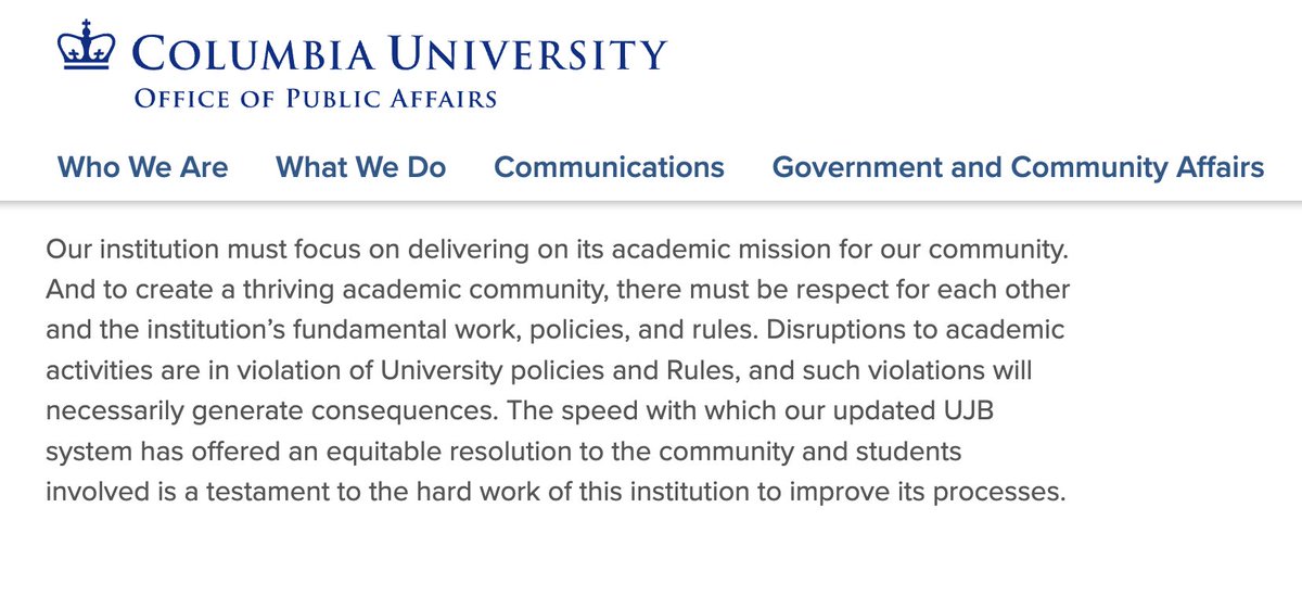 MJPlitnick's tweet image. Unprecedented and shameful action by @Columbia. Having written new rules after the alleged violations were committed, they suspended, expelled, or revoked the degrees of some 80 students for the high crime of protesting genocide in #Gaza. This is complicity with fascism, nothing…