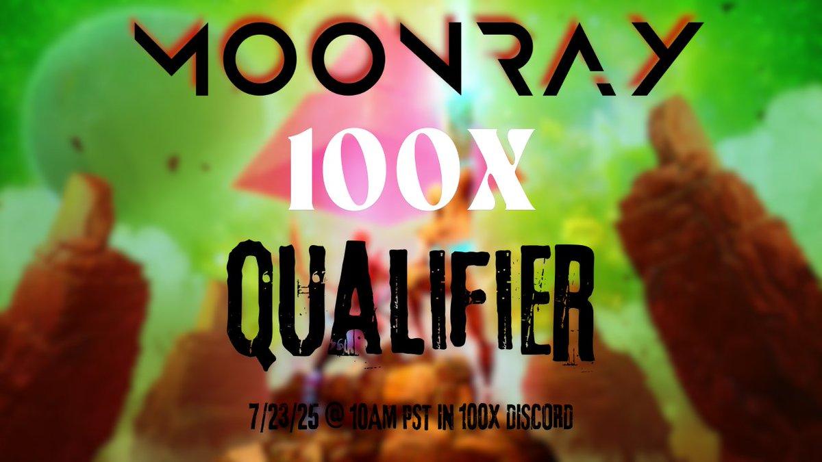 100x (@100x_official) on Twitter photo Come and bring your team tomorrow for the 100x <a href="/moonraygame/">Moonray.game</a> Qualifier in the 100x Discord!
The top team will be chosen to represent us in the Official Moonray Tournament at the end of the month!
Does your team have what it take to be the best? Join the Discord & get ready! Come and bring your team tomorrow for the 100x <a href="/moonraygame/">Moonray.game</a> Qualifier in the 100x Discord!
The top team will be chosen to represent us in the Official Moonray Tournament at the end of the month!
Does your team have what it take to be the best? Join the Discord & get ready!