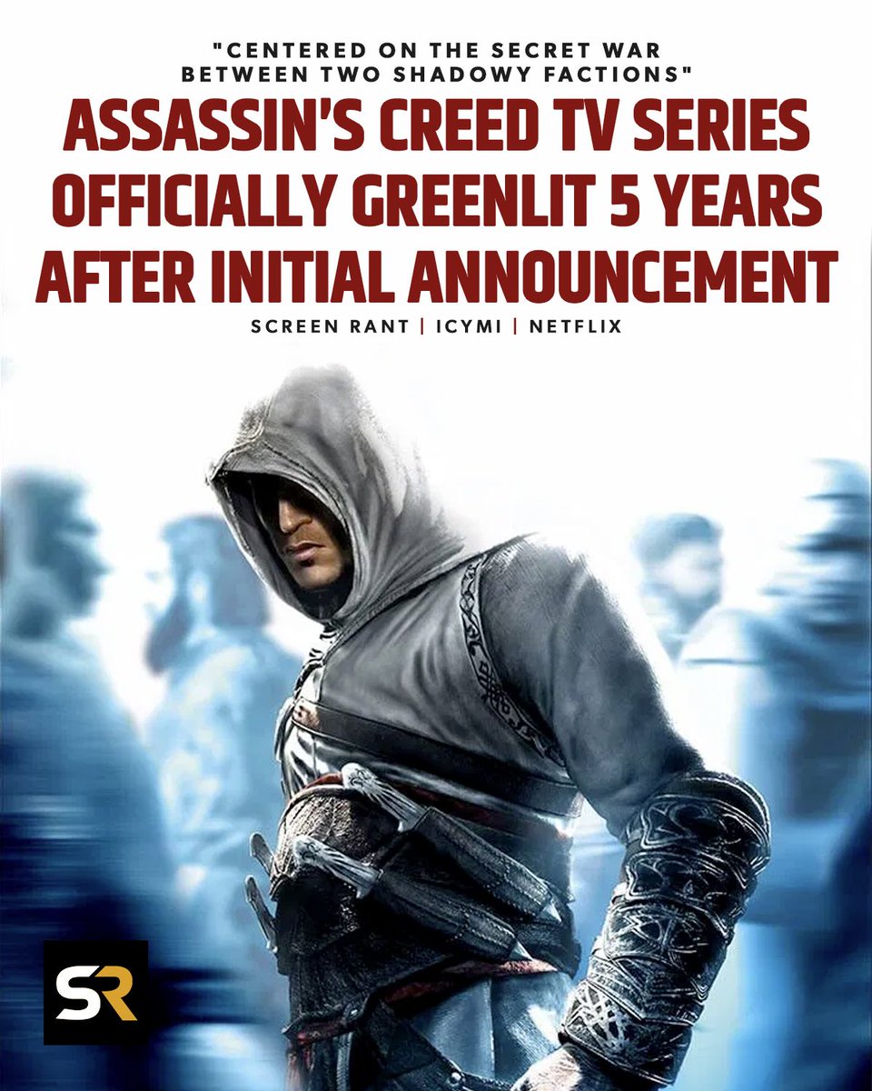 screenrant's tweet image. ICYMI: Years after its official announcement, the #AssassinsCreed Netflix TV adaptation is finally moving forward. 📺
Here's what we know about the show. screenrant.com/assassins-cree…
