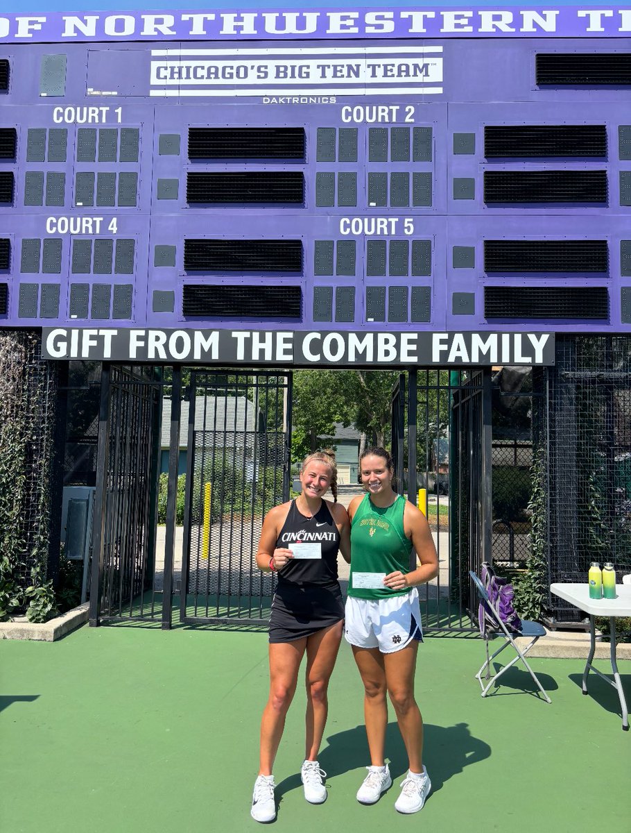 Gabby Guenther was crowned the doubles champion and earned a runner-up finish in singles this past weekend at the summer ITA event held at Northwestern 🥇👏

#Bearcats