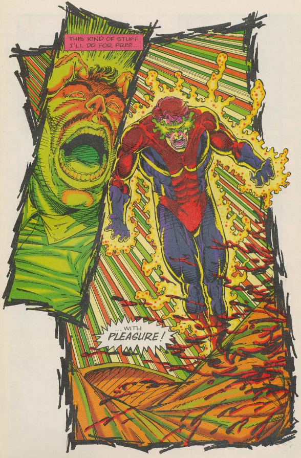 CAComixPod's tweet image. I forgot that Youngblood starts with a bunch of superheroes blowing Saddam Hussein's head off because he attacked Israel.