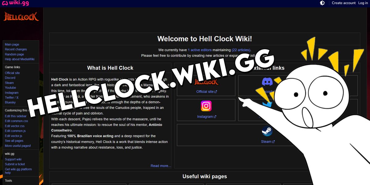 HellClockGame's tweet image. Want to push your build to the brink of madness?! 🔥
The official Hell Clock wiki is now live with all the info you need to master every skill, relic, and constellation.
🔗 hellclock.wiki.gg