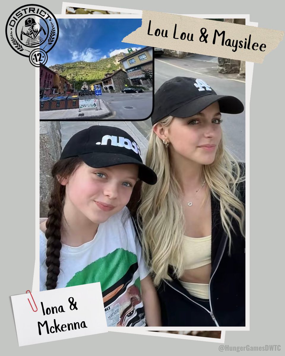 HungerGamesDWTC's tweet image. District 12 represent! Mckenna (Maysilee) and lona (Lou Lou) were spotted out and about in Asturias before filming for The Hunger Games: Sunrise on the Reaping commences this week.
📸 ahhh_just.rndm