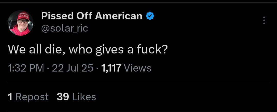 FireWoman9's tweet image. I normally don't give two 💩s what anyone posts but this comment from a "parody" rage account crawled all over me. Today is simply not the day ... I'm just not feeling the, uh, "funny" here.
I couldn't hold my tongue and commented what I I CARE. Naturally, this bag of d!cks…