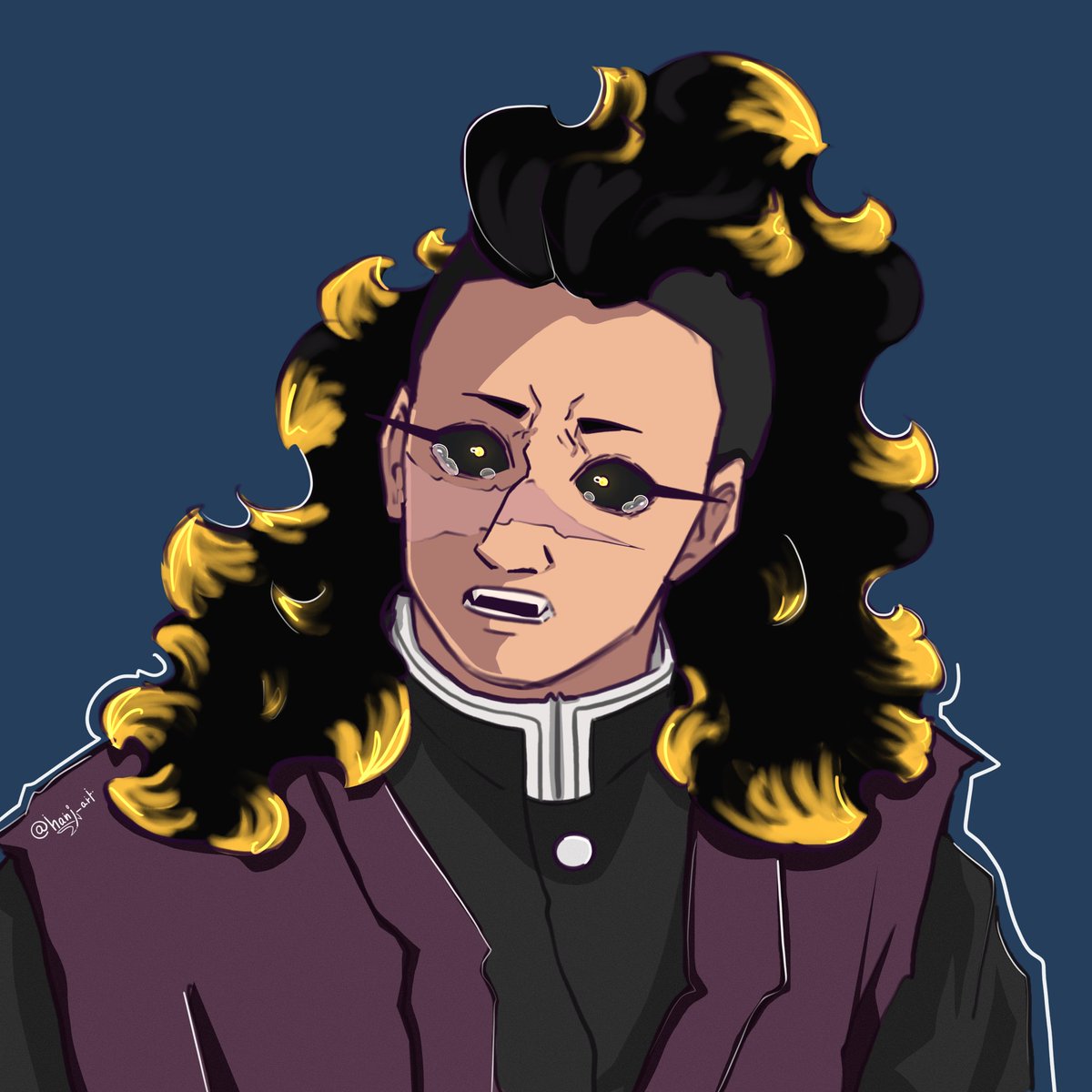 hanj_art's tweet photo. My sweet Genya ! 
💜
I needed to have a post just for him, I missed drawing him ! 
🦈

#genyashinazugawa #genya #kny #demonslayerfanart #knygenya #demonslayergenya #shinazugawagenya https://t.co/tVP51hFgYK