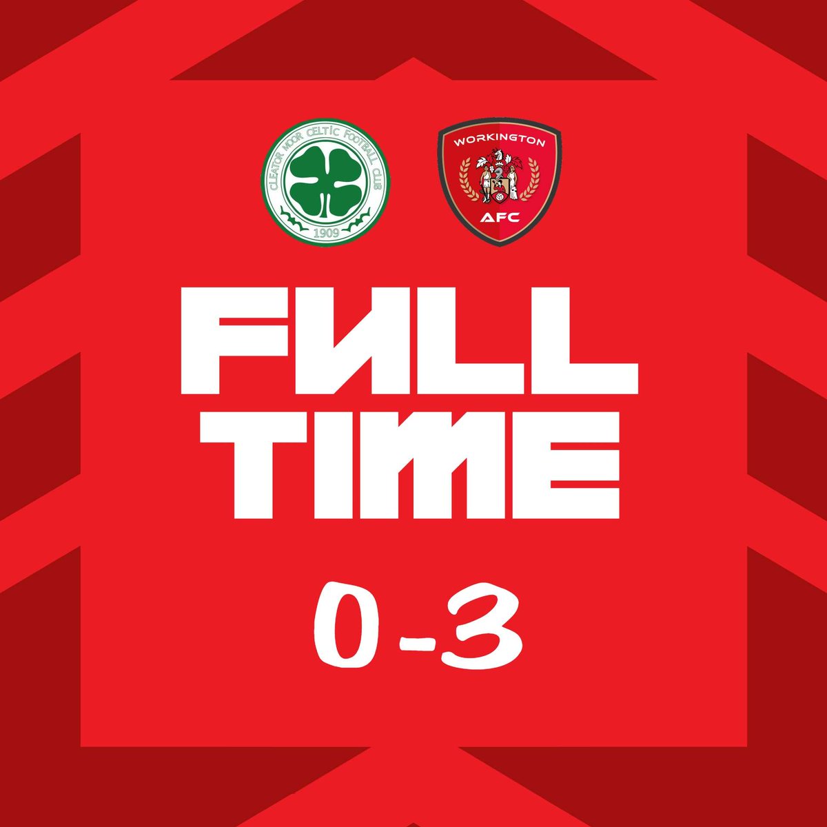 WorkingtonAFC's tweet image. Full Time.

It's victory on the road Cleator Moor 0-3 Workington

#OurTownOurTeam #RootedInRed