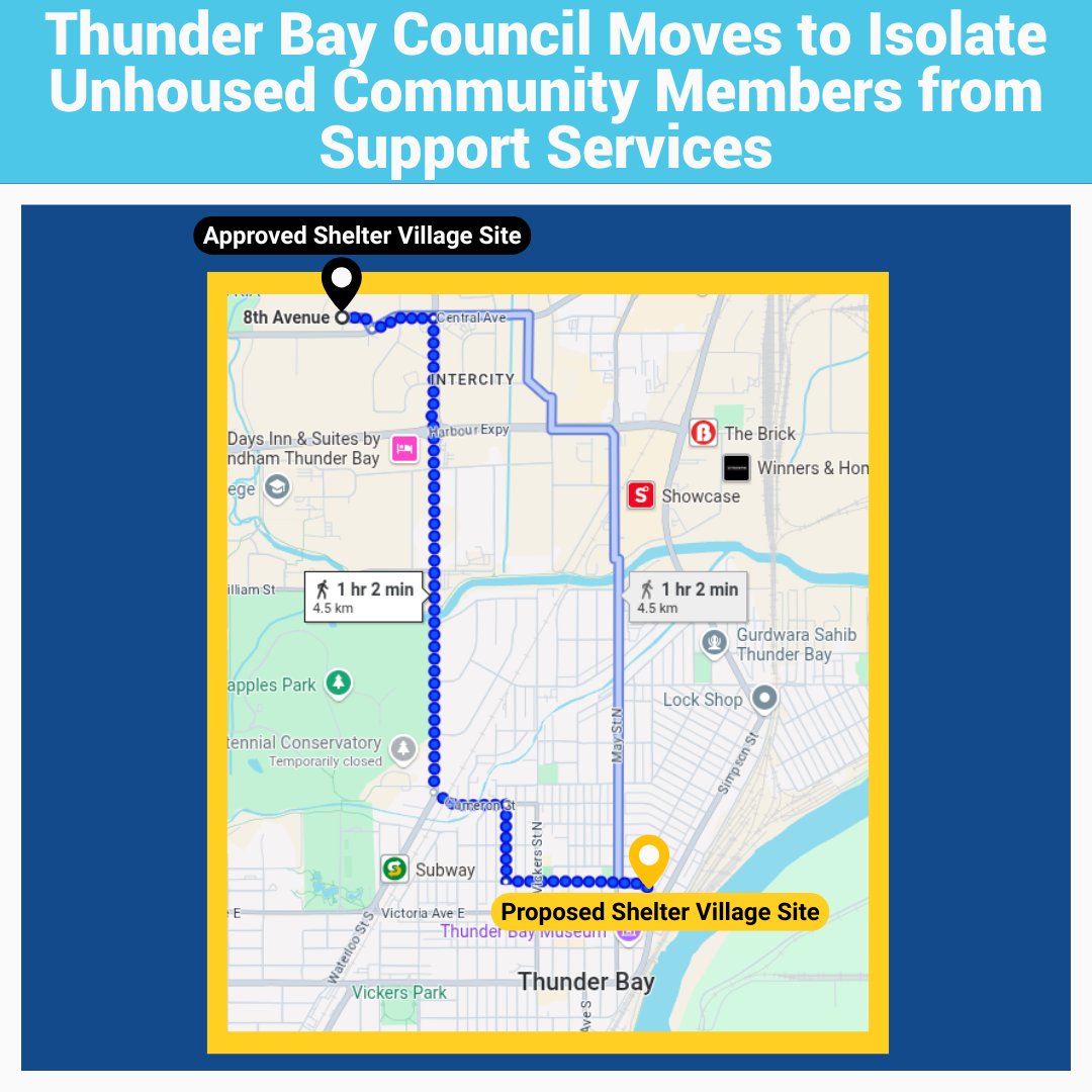 At DJNO, we try to keep track of when disabled and other marginalized unhoused folks are being pushed out of social and wider services to appease the housed owning class. In a 7-6 decision, Thunder Bay City Council has now done just that.
1/5