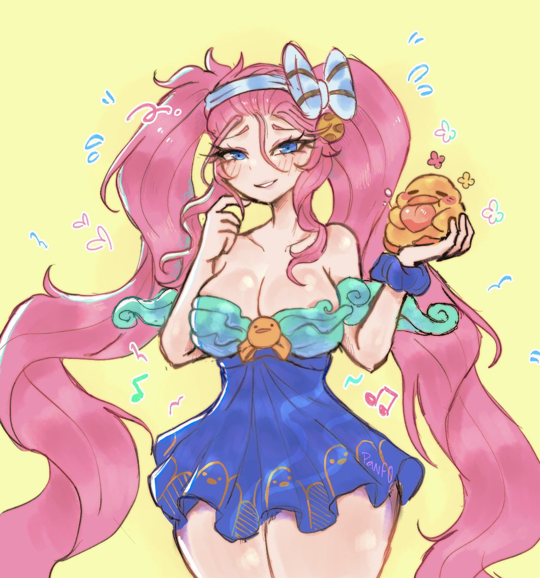 _Panf0's tweet image. Quick colored sketch of Spirit blossom springs Sona ๐ธ๐ซง
#LeagueOfLegends