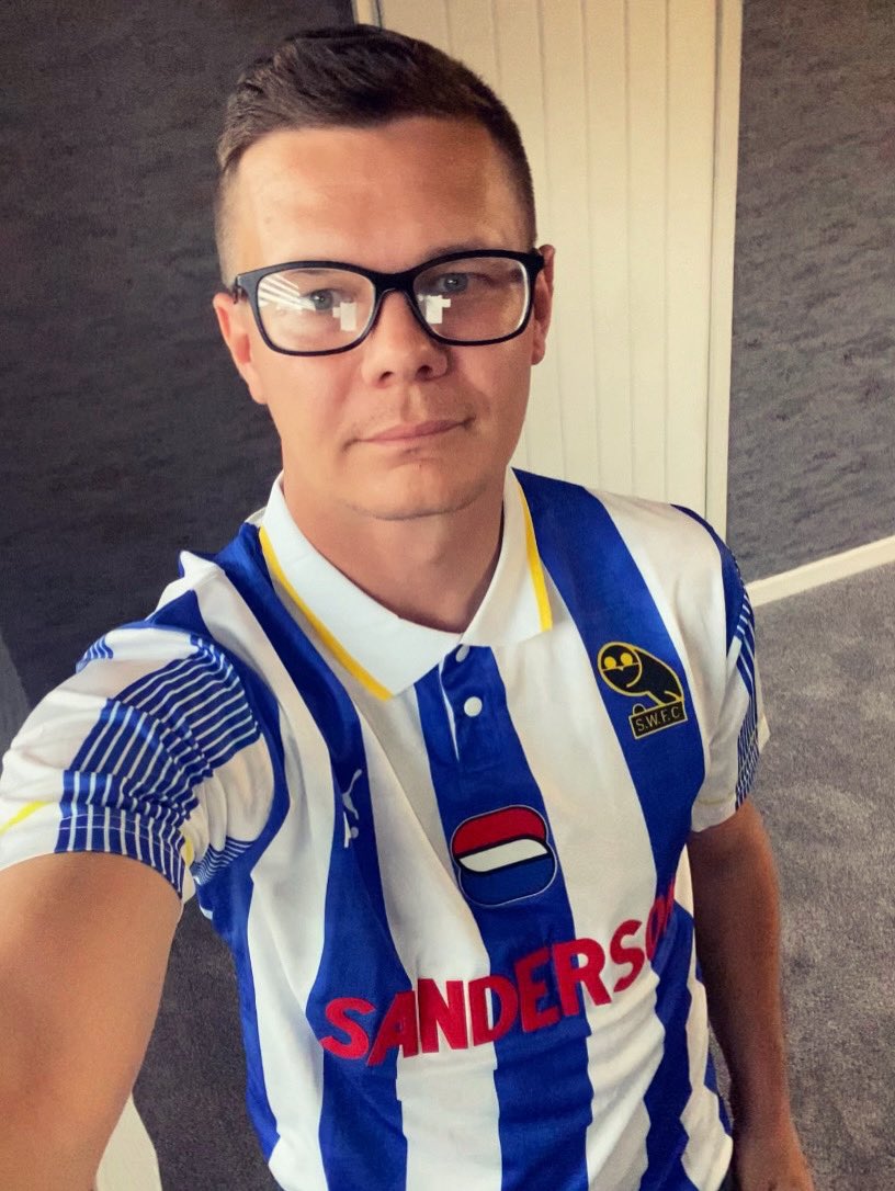 Delighted with that 🦉🔵⚪️ #SWFC