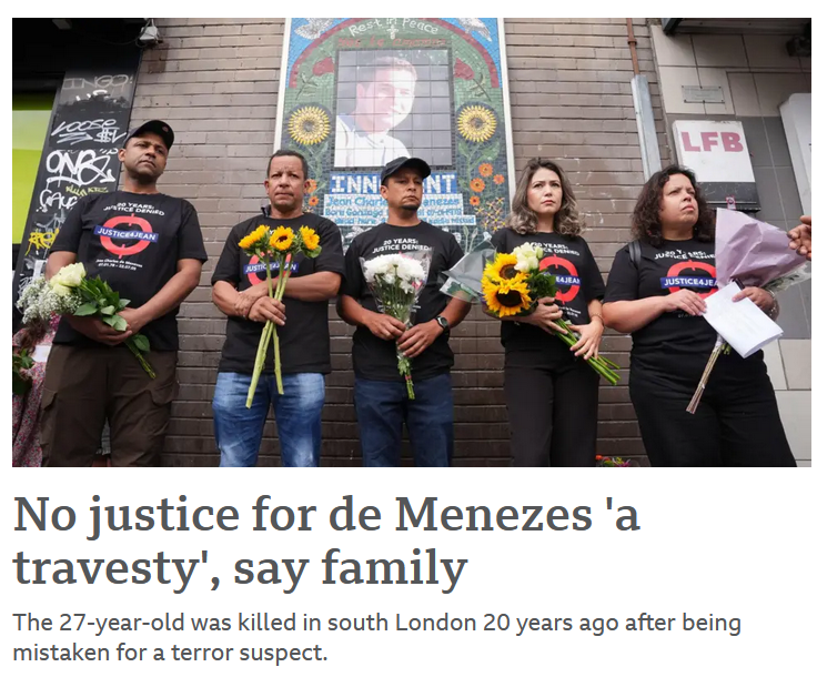 AdamHighcliffe's tweet image. Reminder: what the police & media first reported about Jean Charles de Menezes wasn't true, what they first reported about Stephen Lawrence wasn't true, what they first reported about Hillsborough victims wasn't true, and so on.
The point is always to sow the seeds of injustice.
