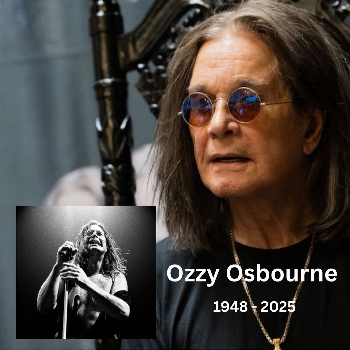 80s_channel's tweet image. Heavy metal star Ozzy Osbourne has died, just weeks after reuniting with his Black Sabbath bandmates and performing a huge farewell concert for fans.
In a statement, his family said: "It is with more sadness than mere words can convey that we have to report that our beloved Ozzy…