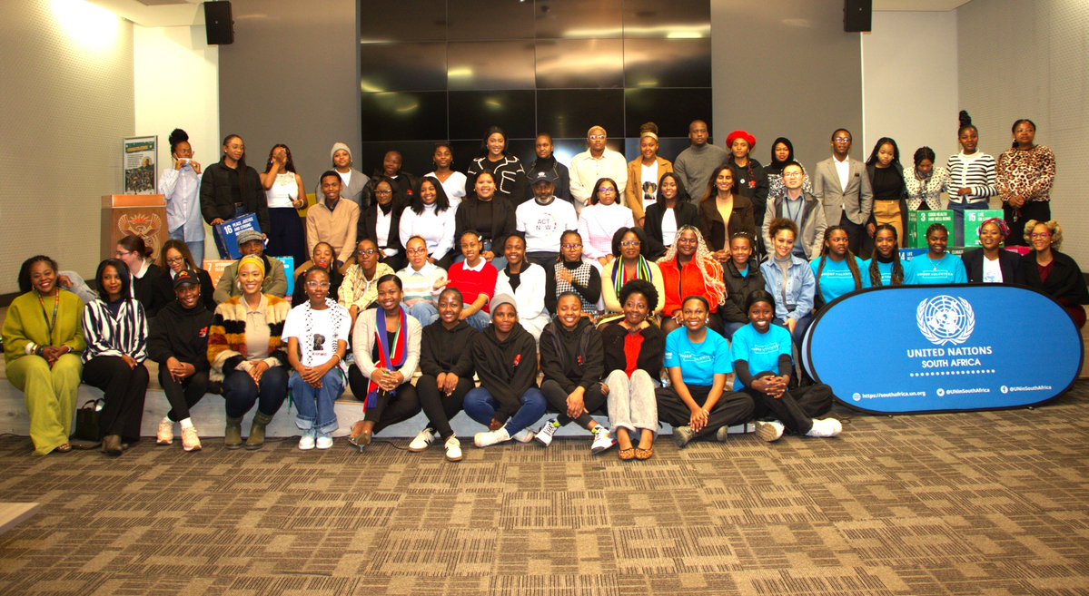UNinSouthAfrica's tweet image. @UNinSouthAfrica hosted climate champions for the Special Address on #ClimateAction, “A Moment of Opportunity” at @GCISMedia.
A youth led just energy transition is much needed - Inspired by youth of 1976🇿🇦, let’s act collectively & strategically build a resilient South Africa.