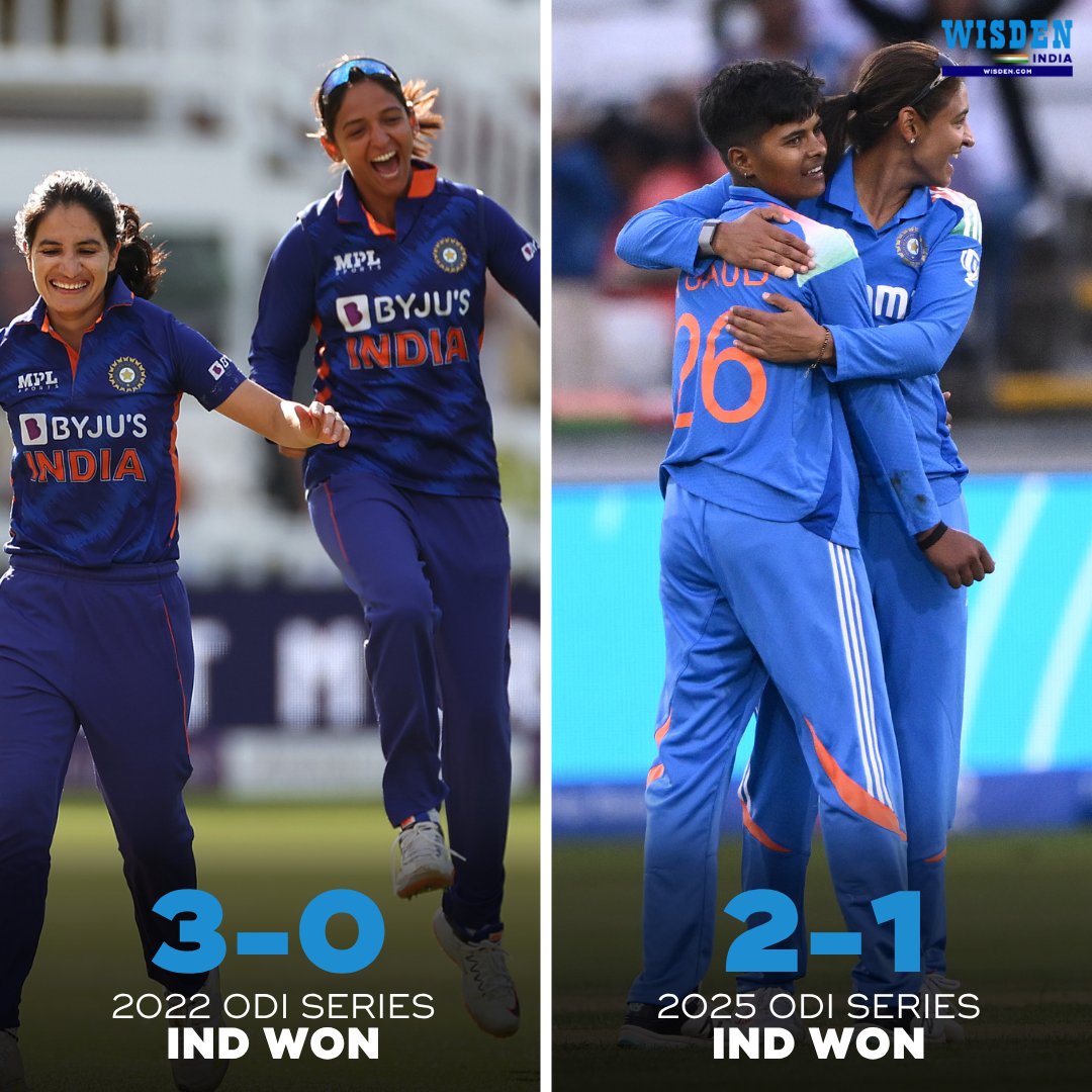 WisdenIndia's tweet image. A victory in the final ODI at Durham means India have recorded back-to-back ODI series wins in England.
#ENGvIND