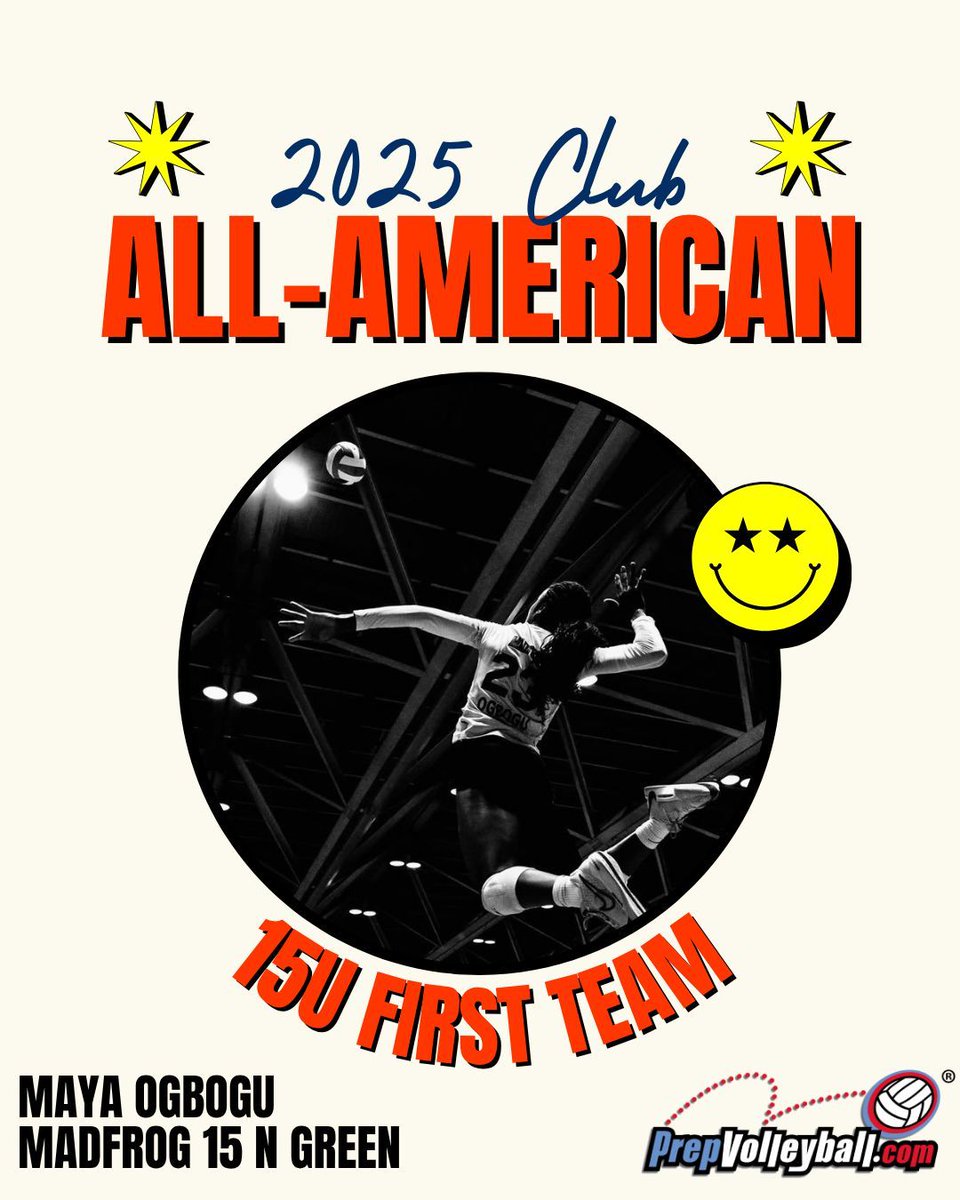 Congratulations to Maya Ogbogu and the rest of the players selected to the First Team Club All-Americans list from the 15U age group!

Full 15U First Team Club All-Americans 🏐 buff.ly/txiXokb