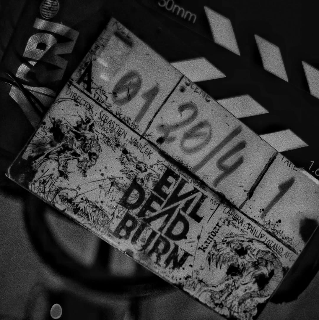 RottenTomatoes's tweet image. Director Sébastien Vanicek shares that #EvilDeadBurn has officially started filming.