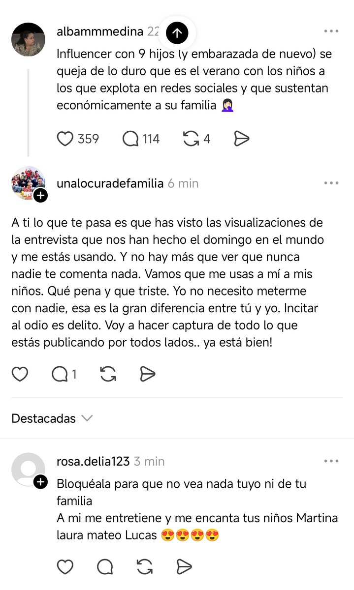 📲 Cierta instamami me ha respondido. Iba a decirle algo pero el comentario de abajo refleja todo ¿No le da terror que una desconocida nombre a sus hijos y diga que 'le encantan'?