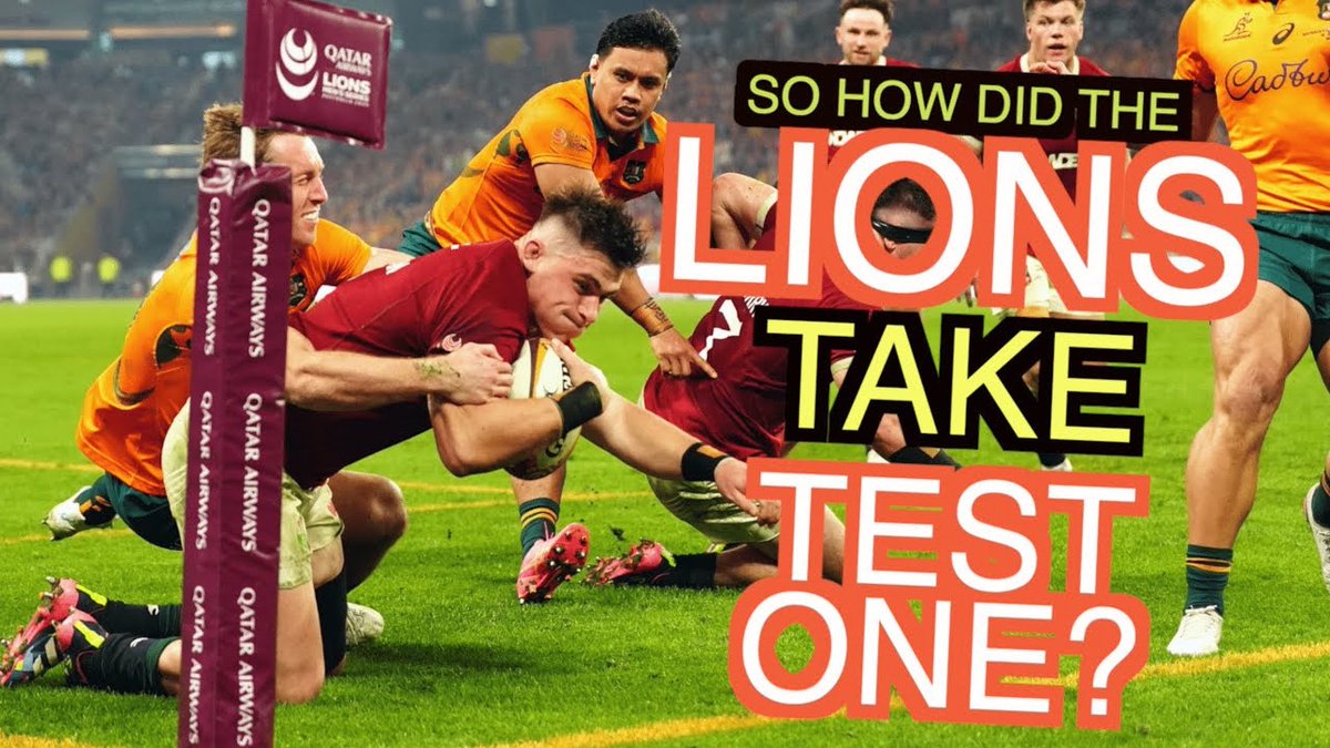 SquidgeRugby's tweet image. The Lions took control of the series on Saturday as they survived an Aussie fightback- We dig into the smart defensive tactics that took the Lions clear, and the elements that suggest Australia may have more in them for test two and beyond...
youtu.be/b9khgz1f8nQ?si…
