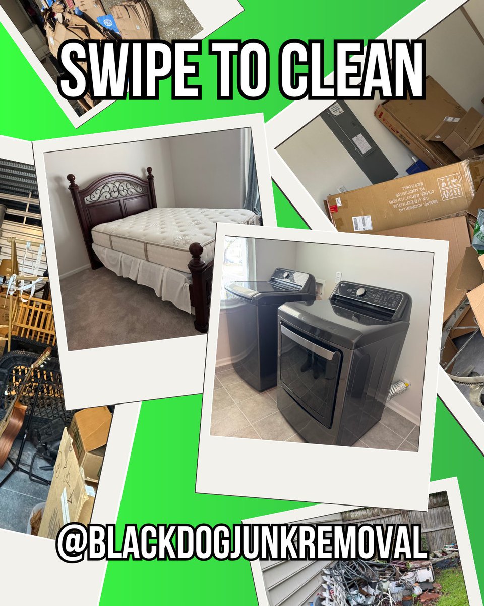 BDJunkremoval's tweet image. Swipe to Clean: Apartment Reset Edition [part 1]
Make Junk and Clutter disappear like magic✨​

🐾Black Dog Junk Removal
📍Charleston, SC
☎️843-920-JUNK

#JunkRemoval #CleanOutCrew #DeclutterYourLife #SwipeToClean #BeforeAndAfter #JunkBeGone #ClutterFree #TrashToClean