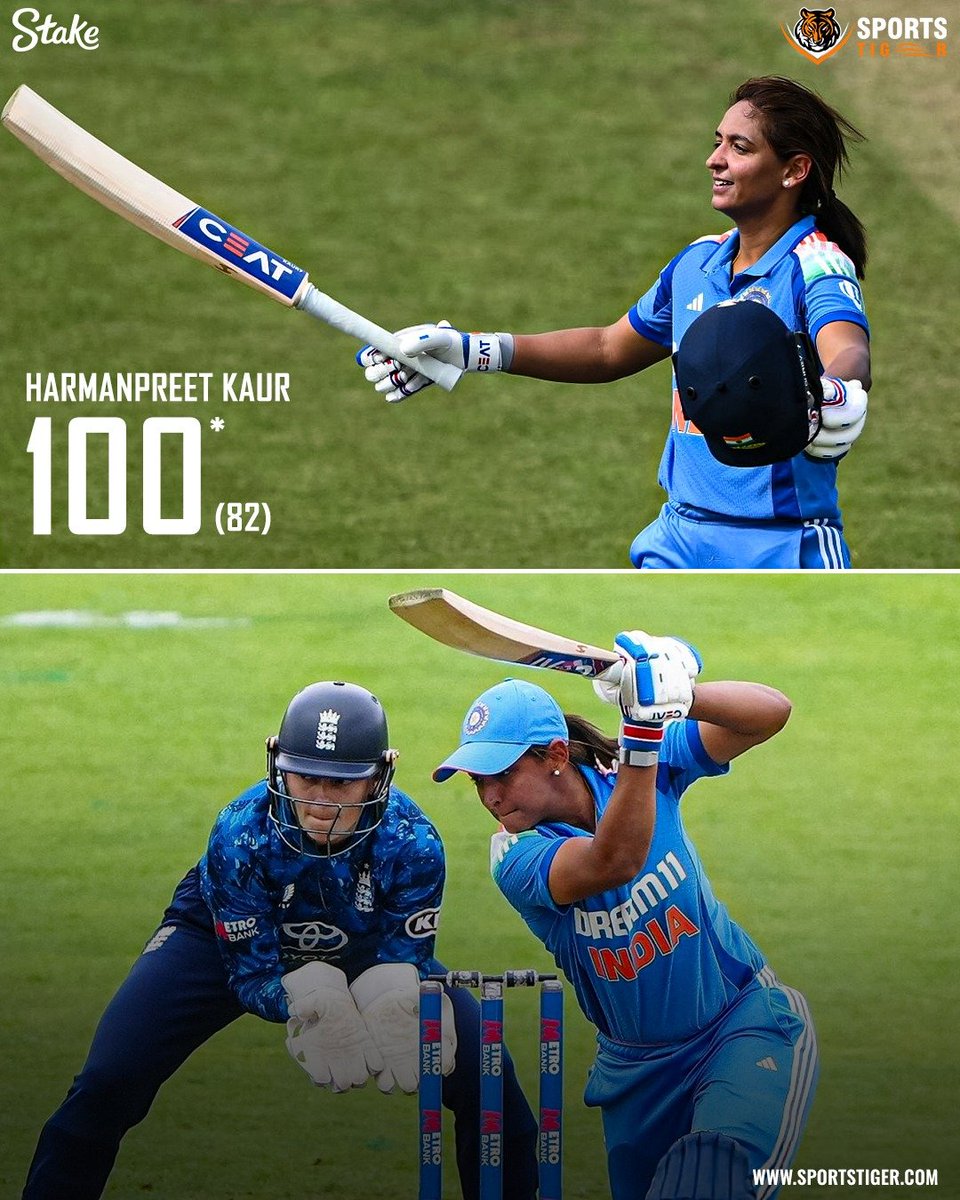 Brilliant Hundred by Captain Harmanpreet Kaur....
7th odi hundred
3rd odi hundred against England....
#INDvsENG #INDWvENGW #HarmanpreetKaur