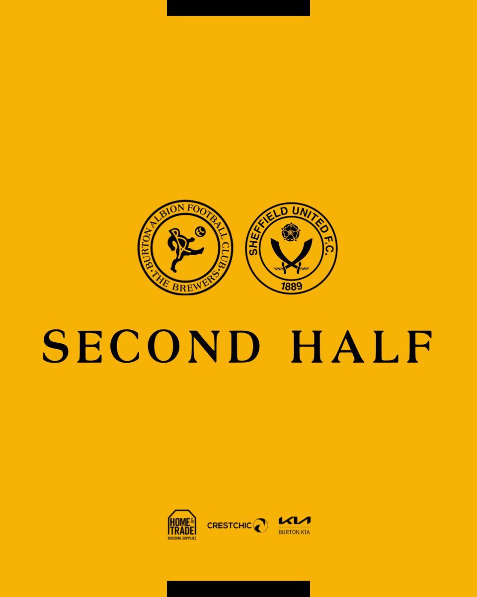 burtonalbionfc's tweet image. A much changed Brewers side returns for the second half.
New XI: Amissah, Delap, Sibbick, Sraha, Trialist, Gilligan, Williams, Kalinauskas, Taroni, Whitfield, Newall
#TheBrewers