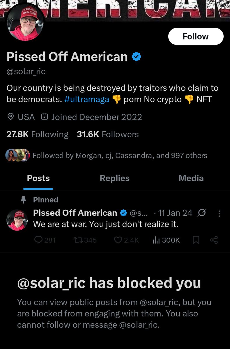 FireWoman9's tweet image. LMAO!! Where do I pick up my badge of honor?? He blocked me!! 🤣😂🤣
What a sad little dude!!
