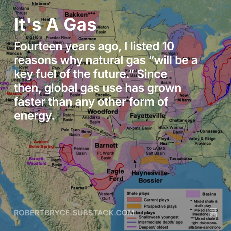 pwrhungry's tweet image. Climate NGOs and legacy media outlets focus obsessively on solar and wind energy. But since 2011, the global growth story has been natural gas, and it's not even close.
My latest, on another platform: