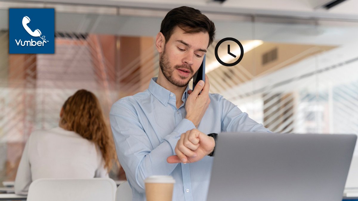 Vumber's tweet photo. Need more time to pick up? ⏰
You can now adjust how long your Vumber rings before forwarding or voicemail kicks in. Total control.
#Vumber #VirtualPhone #BusinessCalls

Learn more: https://t.co/E1d22hFzfE https://t.co/6xpMtL1yQ5